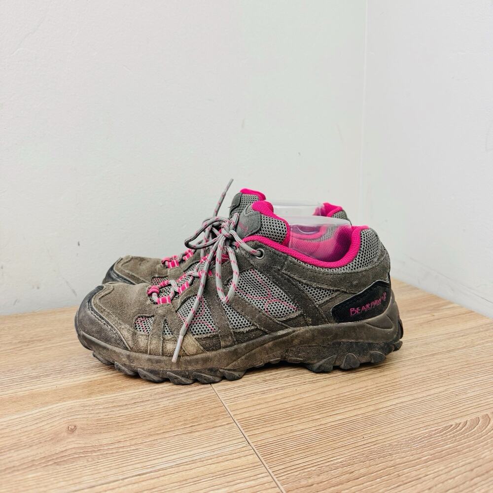 Bearpaw Women's Olympus Hiker shoes Gray And Pink Size 8 - Picture 2 of 11
